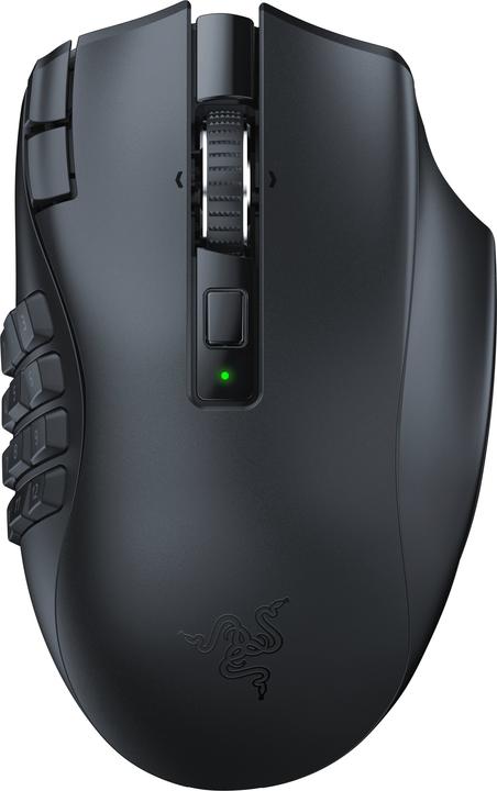 Produktbild Razer Naga V2 HyperSpeed für Spiele, 2,4 GHz, Bluetooth, Kabellos, Schwarz (Kabellos)