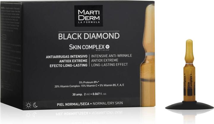 Actual product image Martiderm Black Diamond Skin Complex Ampoules (30 x 2 ml) (60 ml)