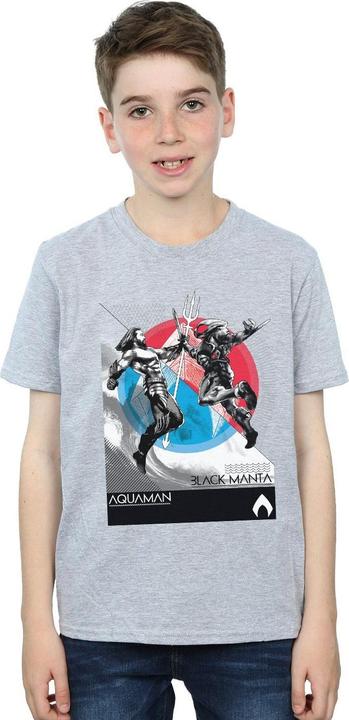 Immagine prodotto Aquaman Vs Black Manta Maglietta Ragazzi (152, 158)