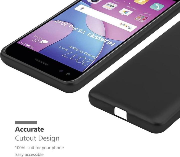 Actual product image Cadorabo TPU Matt Metallic Cover (Huawei Y6 Pro (2017))