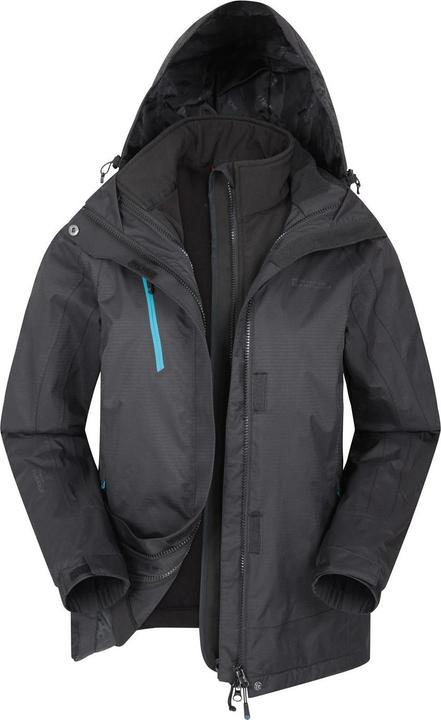 Actual product image Mountain Warehouse Womens/Ladies Bracken Extreme 3 in 1 Waterproof Jacket (38 D)