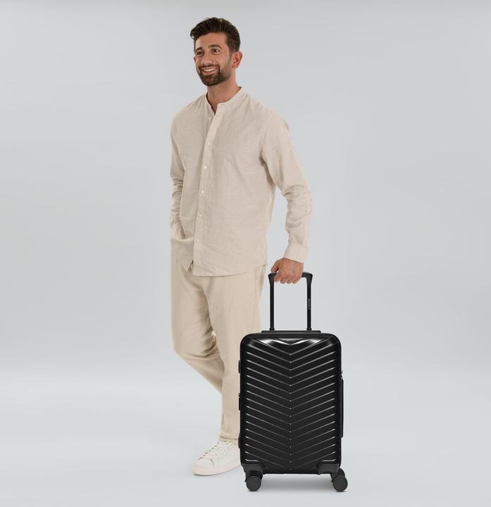 Immagine prodotto Redolz Essentials 18 Carrello da cabina a 4 ruote da 55 cm con piega elastica (44 l, Bagaglio a mano (fino a 50 litri))