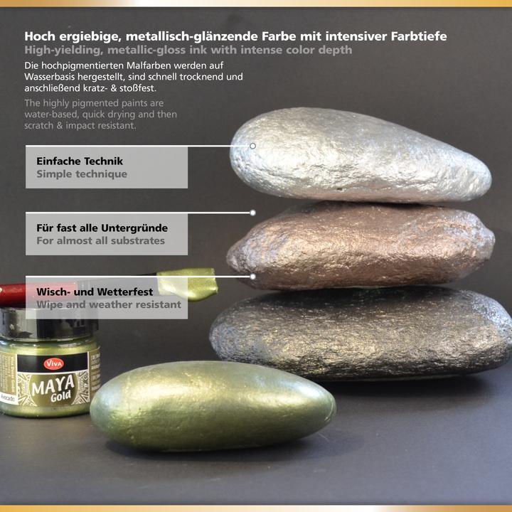Image du produit Viva Decor Maya Gold, 45ml (Ferraille d'or, 45 ml)
