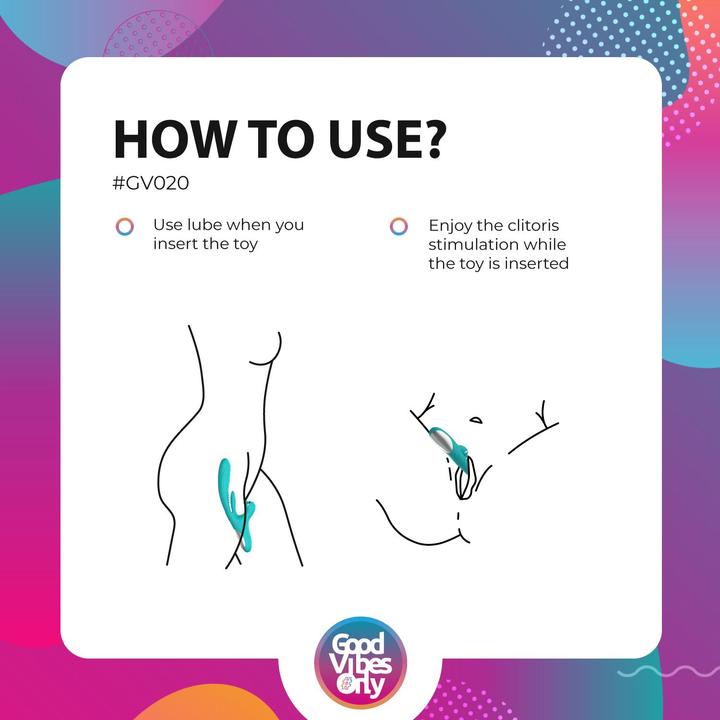 Actual product image Good Vibes Only Lisa - Thrusting Rabbit Vibrator with G-Spot Stimulator