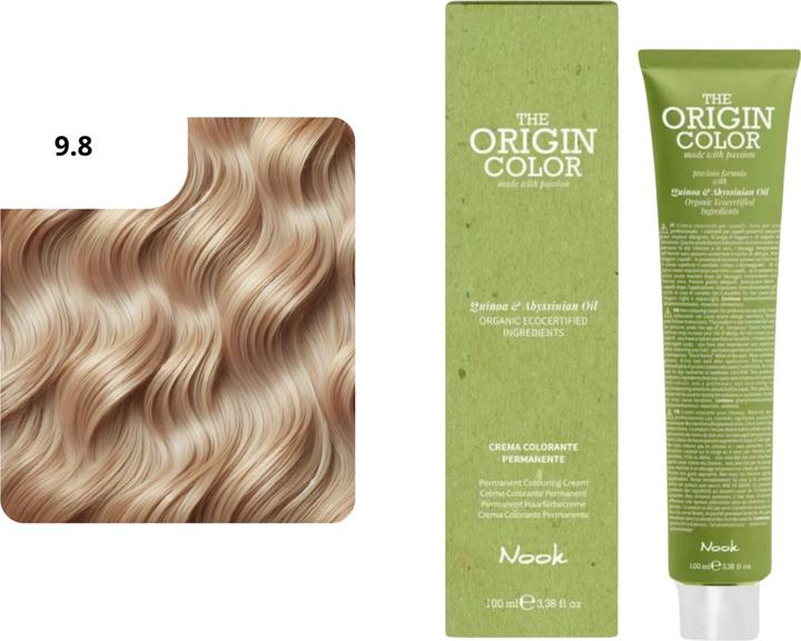 Immagine prodotto Nook Tintura per capelli Origin Colour (Opaco, 9,8 Biondo molto chiaro)