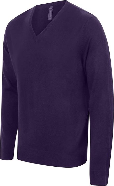 Actual product image Henbury Mens Cotton Acrylic V Neck Sweatshirt (M)