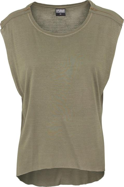 Urban Classics Ladies Shoulder Zip HiLo Tee