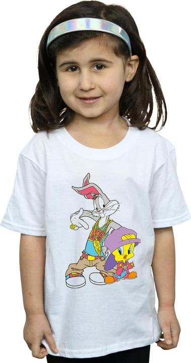 Actual product image Looney Tunes Girls Bugs And Tweety Hip Hop Cotton T-Shirt (116)