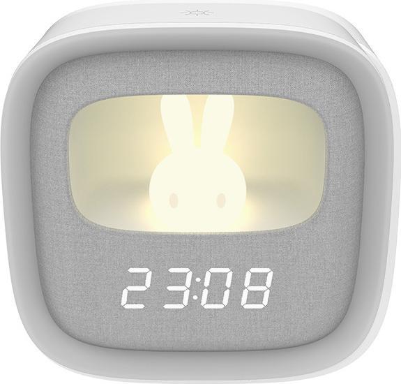 Actual product image Forever Light Alarm clock with LED Bunny night light PURE FNL-06 AURORA white square