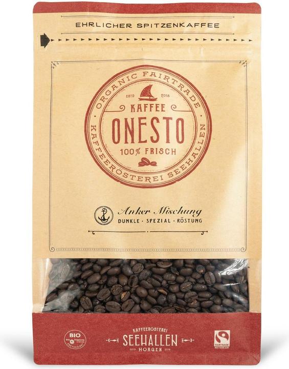 Immagine prodotto Onesto Chicchi di caffè Organic Anchor Blend 1 kg (1000 g, Tostatura media)