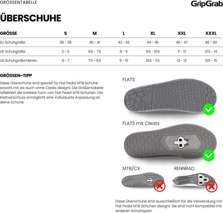 Image du produit GripGrab Couvre-chaussures à pédales forfait TrailBlazer (38, 39)