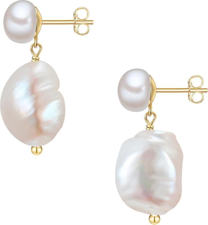 Produktbild Glanzstücke München Damen Sterling Silber Süsswasser-Zuchtperle gelbgold - 28569 (Sterling Silber)