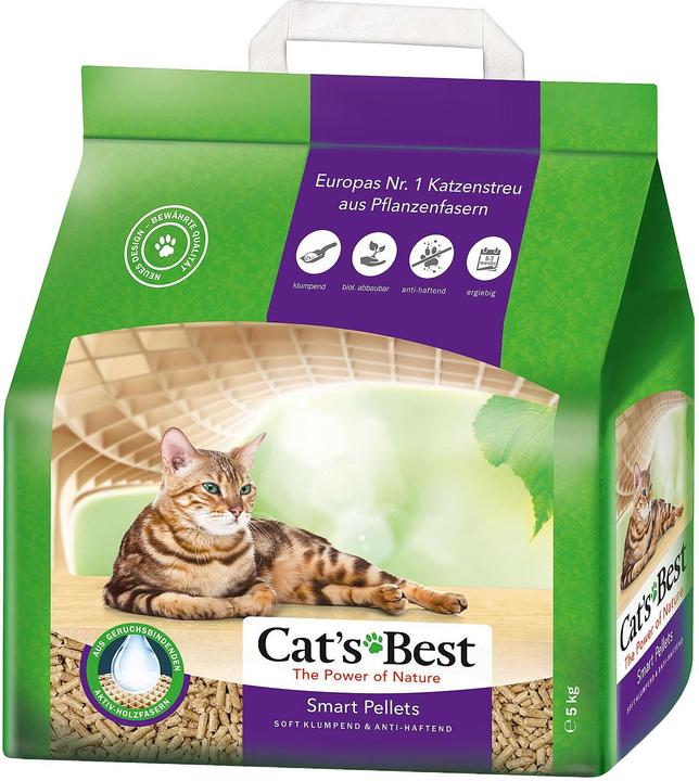 Actual product image Cat's Best Smart Pellets (Fast absorbing, Biodegradable, Neutralizing, Clumping, Non-dusting, 5 kg)