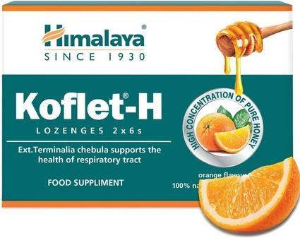 Produktbild Himalaya Koflet-H Orange Geschmack 12 Saugpillen