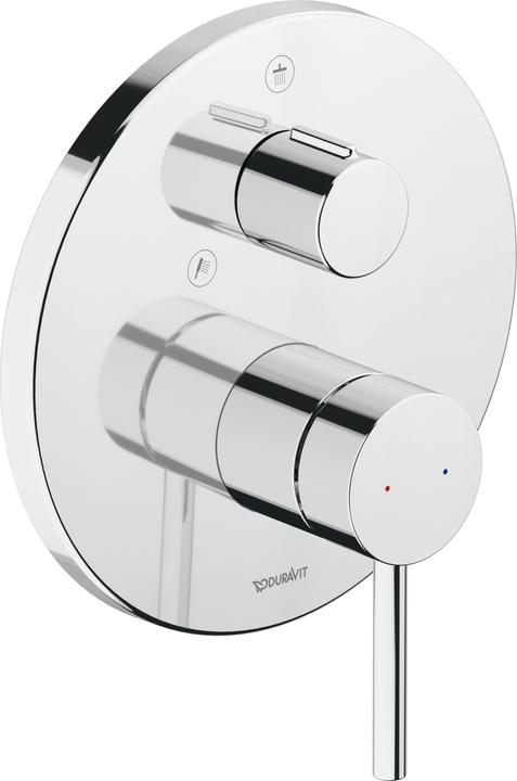 Produktbild Duravit Circle Einhebel-Brausemischer, Unterputz, Verbraucher 2, Chrom, CE4210012010