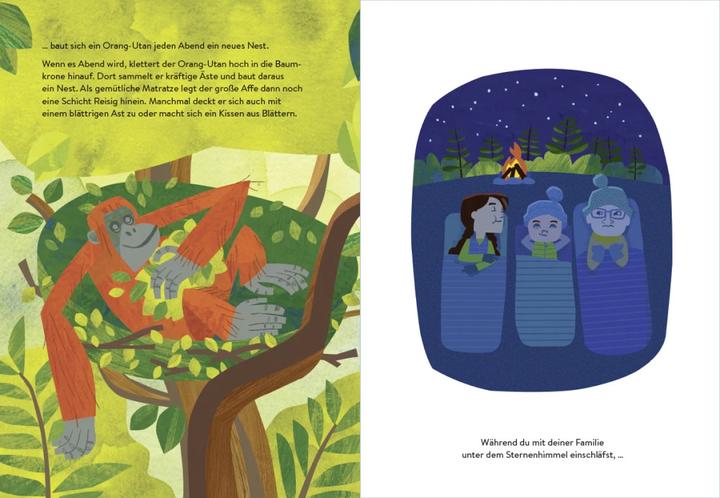 Produktbild Ab ins Nest! – Wie Tiere schlafen gehen (Deutsch, Maria Birmingham, Susanne Schmidt-Wussow, Kyle Reed, 2023)