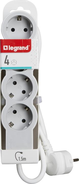 Produktbild Legrand Flache Steckdosenleiste, 4-fach Steckdose (4 x, CEE 7/7, 1.50 m)