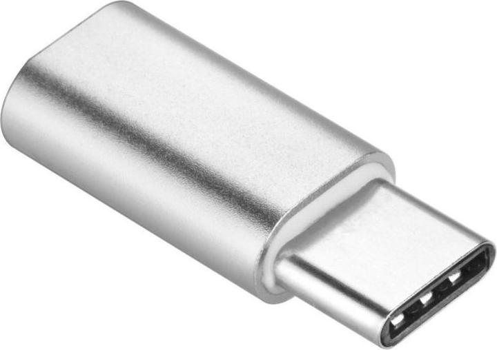 Produktbild Gsm City Converter OEM Adapter Micro USB (female) to Type C (male) silver (Micro USB, USB Typ C)