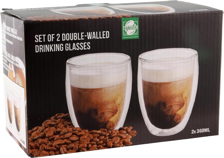 Produktbild neuetischkultur 2er Set doppelwandige Thermogläser ohne Henkel (300 ml, 2 x)