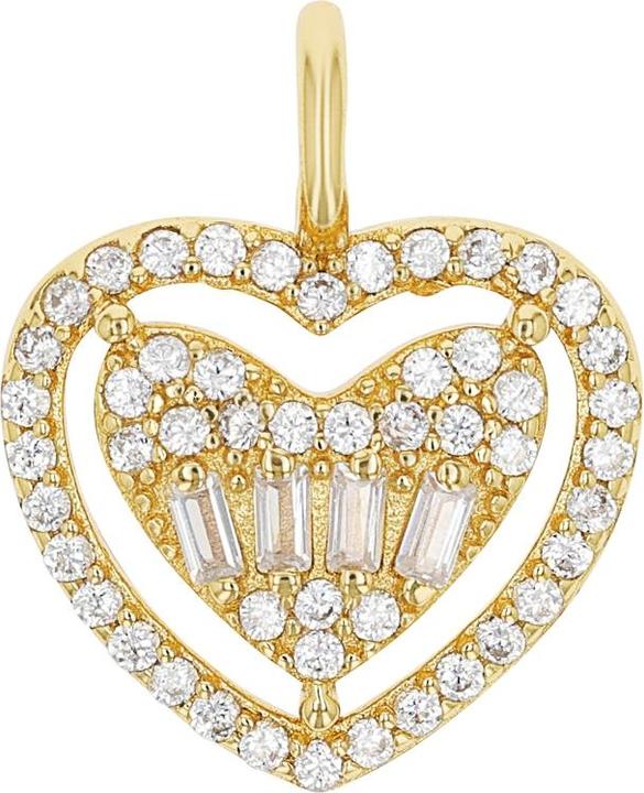 Actual product image Amor Cupid pendant for ladies, 925 Sterling silver, zirconia synth. | heart (Silver 925)