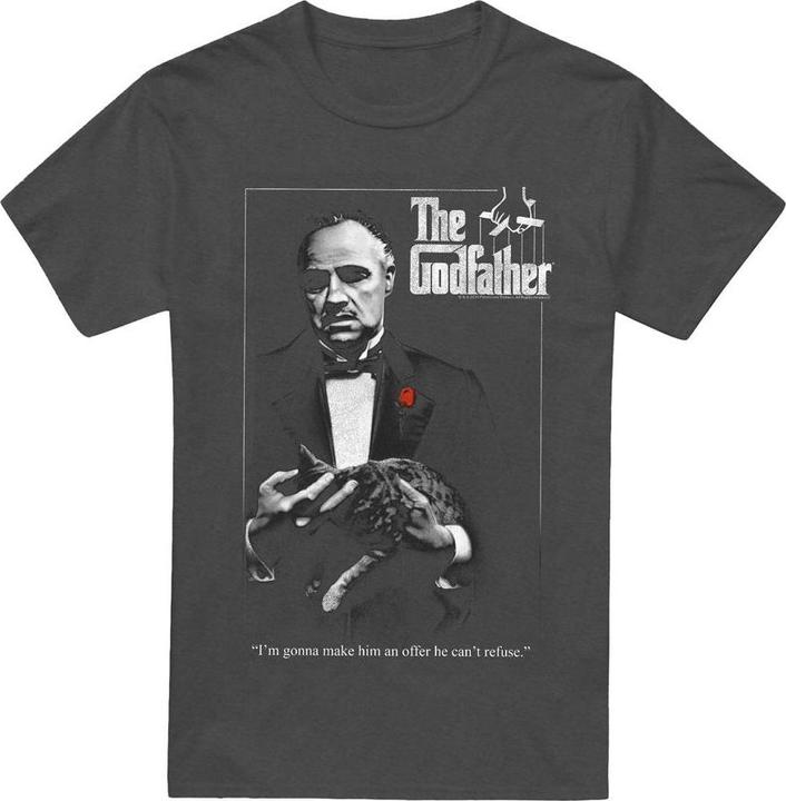 Actual product image The Godfather Unisex Adult Poster T-Shirt (XL)