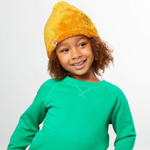 Produktbild Affenzahn Mütze Tiger recyceltes Fleece senf