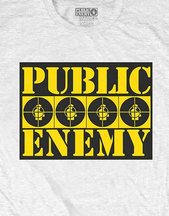 Produktbild Public Enemy TShirt mit Logo aus Baumwolle Erwachsene (M)