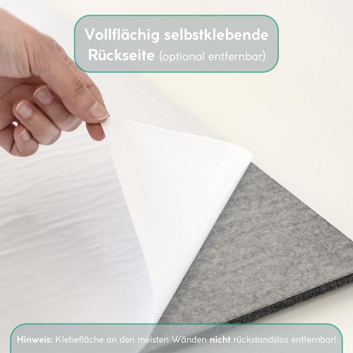 Image du produit Vilz Absorbeur de son, gris marbre - 6 pièces (6 pcs)