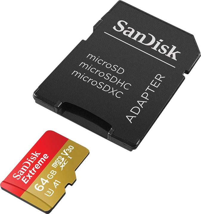 Produktbild SanDisk microSDHC Action SC 32GB Extr.100MB A1 (32 GB, microSDHC, U3, UHS-I)