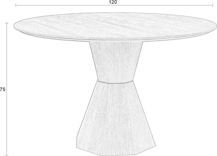Image du produit Zuiver Table Lotus (120 x 120 x 75 cm)