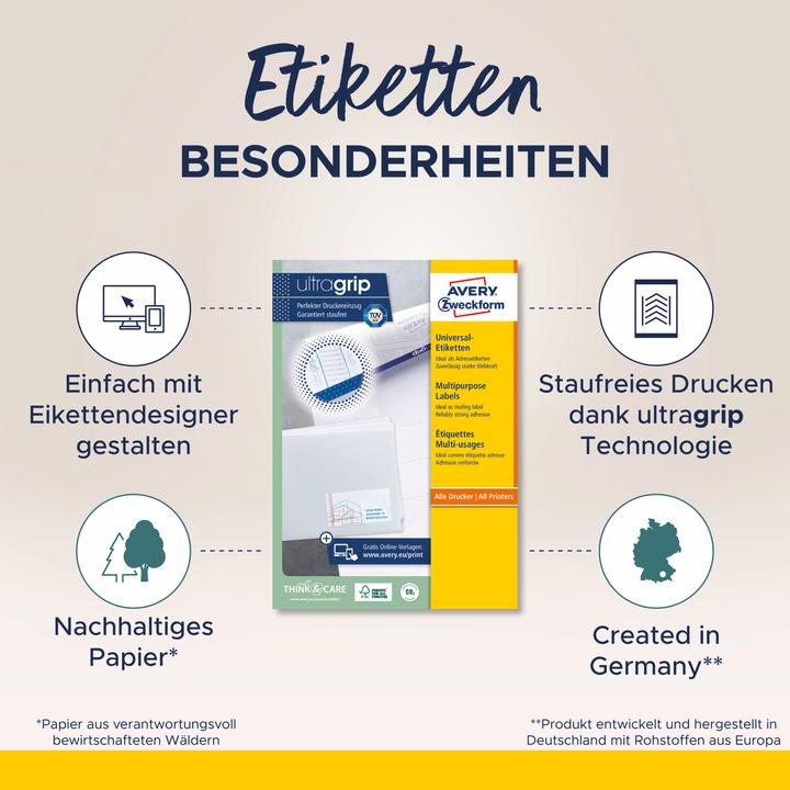 Productafbeelding Avery Universele etiketten
