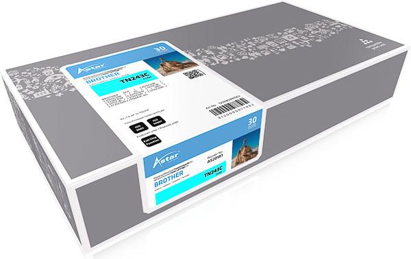 Actual product image Astar AS20181 BRO. HLL3210 Toner CY TN243C 1000Pages - Toner Unit - Cyan
