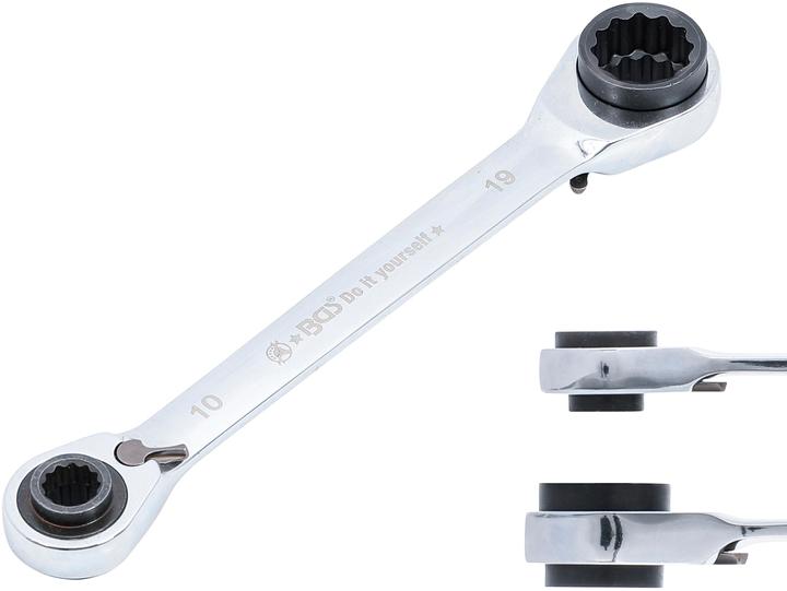 Actual product image BGS Ratchet ring spanner