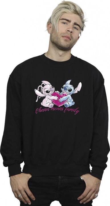 Produktbild Disney Lilo And Stitch Ohana Heart With Angel Sweatshirt (XL)