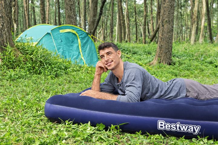 Actual product image Bestway Air Mattress Queen with Manual Hand Pump 2.03 m x 1.52 m x 22 cm