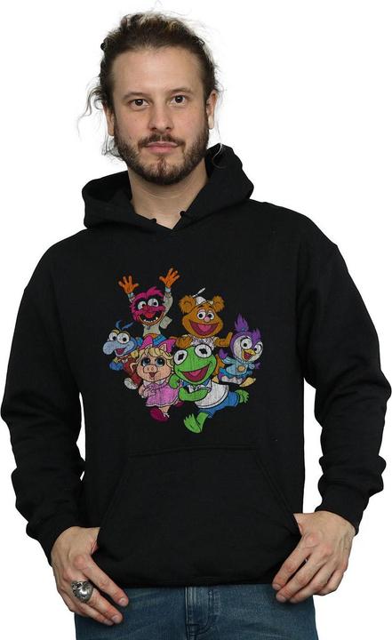 Immagine prodotto Disney The Muppets Muppet Babies Colour Group Felpa con Cappuccio Uomo (S)