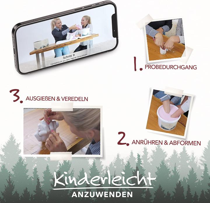 Image du produit SoulBaby Kit d'empreintes de mains 3D