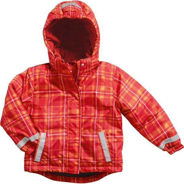 Playshoes Schnee-Jacke Karo rot orange (80)