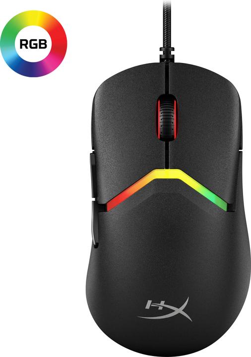 Actual product image HP HyperX Pulsefire Saga Gaming Mouse (Black) (Cable)