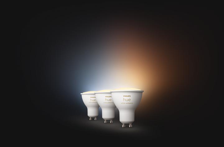 Actual product image Philips Hue White Ambiance (GU10, 5.70 W, 400 lm, 3 x, G)