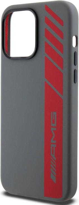 Immagine prodotto Mercedes-Benz Custodia AMG Liquid Silicone Vertical Logo MagSafe per iPhone 15 Pro Max Grigio (Apple iPhone 15 Pro Max)