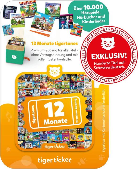 Tigermedia Tigerticket 12 Monate Swiss Edition (Schweizerdeutsch, Deutsch)