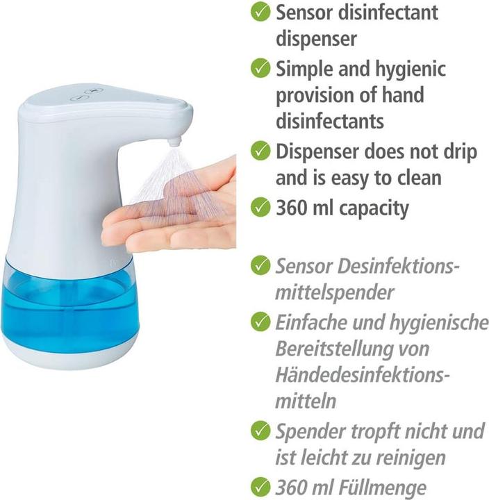 Produktbild Wenko Desinfektionsmittelspender 'Sensor Diala'