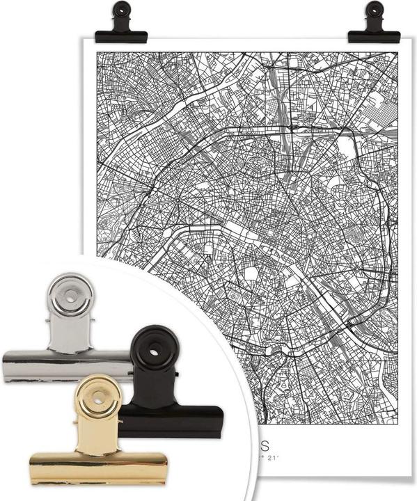 Produktbild Trenddeko Stadtplan Paris (80 x 100 cm)