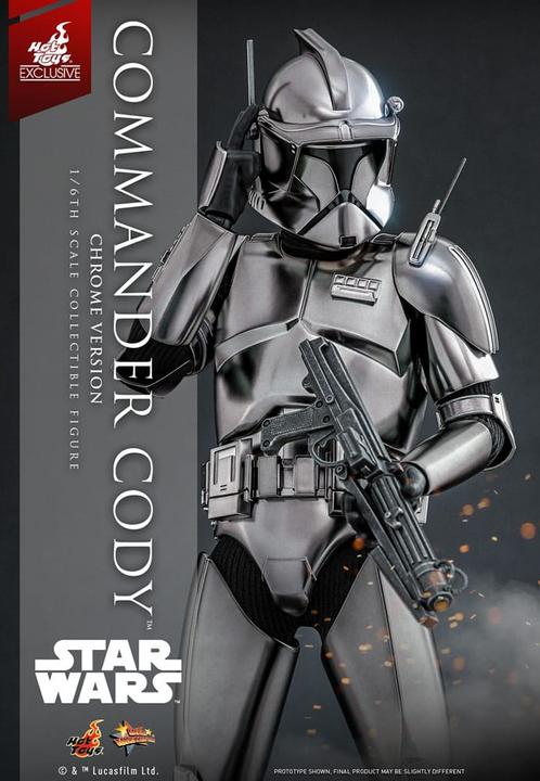 Produktbild Hot Toys Star Wars Movie Masterpiece Actionfigur 1/6 Commander Cody (Chrome Version) Exclusive 30 cm