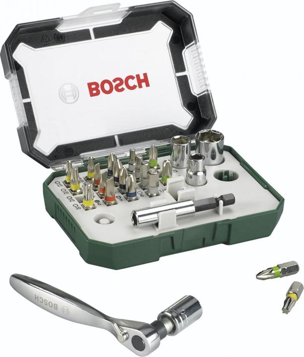 Immagine prodotto Bosch Professional Zubehör Set di punte 26 pezzi Accessori P (Croce Phillips PH M2, Presa esagonale TX con foro M10, Esagono cavo TX Con foro M15, Presa esagonale TX con foro M20)