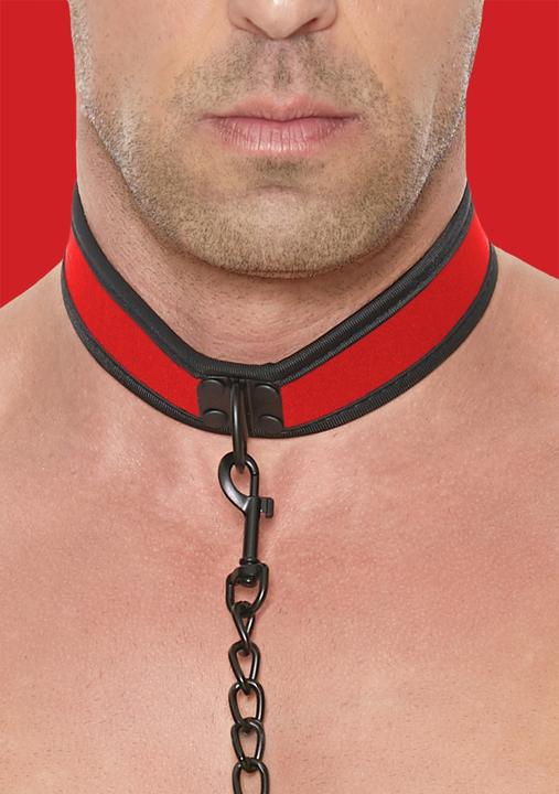 Image du produit Ouch! Ouch Puppy Play - Neoprene Collar With Leash