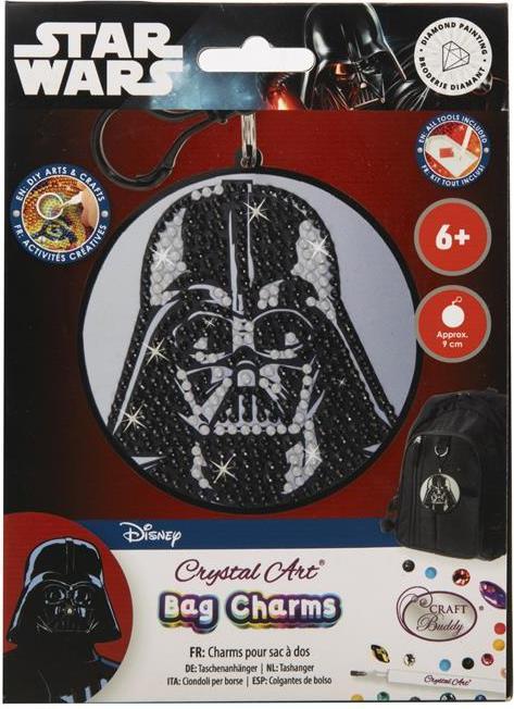 Actual product image Craft Buddy Darth Vader, Crystal Art backpack pendant