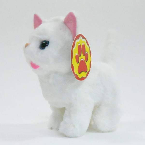 Actual product image Kögler Running Plush Cat with Sound, white, 17,5x9x17cm (17 cm)