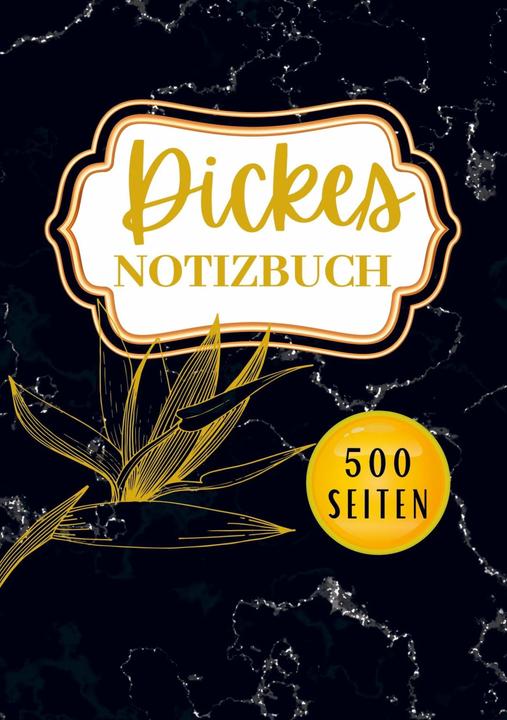 Image du produit Carnet de notes épais A5- 500 pages (A5, Pointillés, Couverture rigide)
